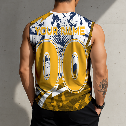 LIMITED EDITION - NEW CUSTOMIZED NHL31 NVP NASHVILLE PREDATORS TANK TOP & GYM SHIRT