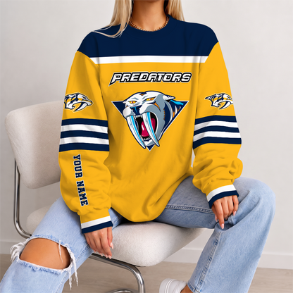 [SUPER SALE] NEW CUSTOMIZED NHL31 NVP NASHVILLE PKHAKIATORS UNISEX SWEATSHIRT