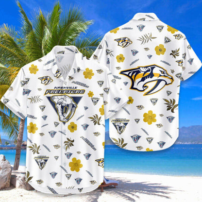 LIMITED EDITION - NEW CUSTOMIZED NHL31 NVP NASHVILLE PREDATORS UNISEX HAWAIIAN SHIRT