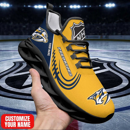[SUPER SALE] NEW CUSTOMIZED NHL31 NVP NV PREDATORS PREMIUM CLUNKY SNEAKERS