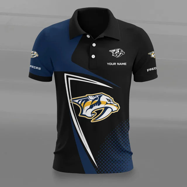 [SUPER SALE] NEW CUSTOMIZED NHL31 NVP NASHVILLE PREDATORS POLO SHIRT