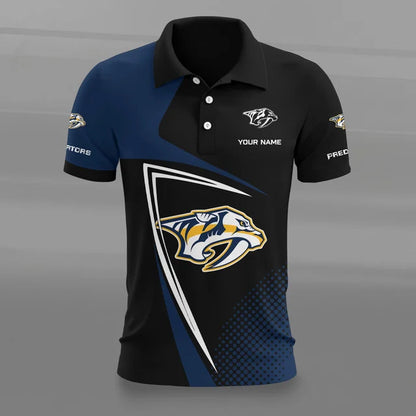 [SUPER SALE] NEW CUSTOMIZED NHL31 NVP NASHVILLE PREDATORS POLO SHIRT