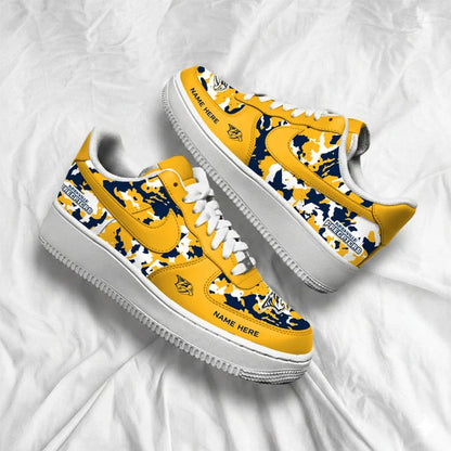 [SUPER SALE] NEW CUSTOMIZED NHL31 NVP NASHVILLE PREDATORS AF1 SHOES