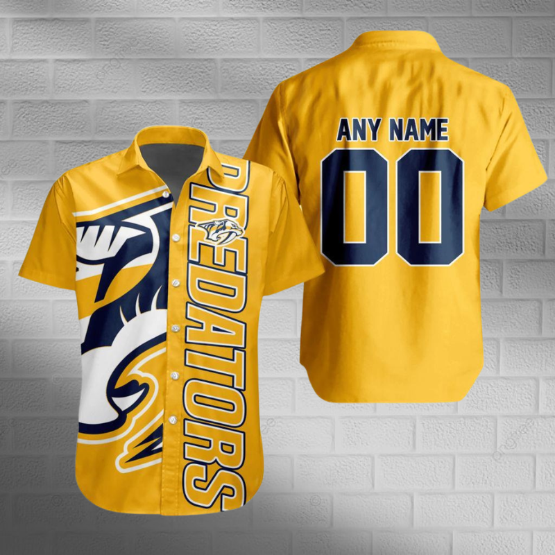 [SUPER SALE] NEW CUSTOMIZED NHL31 NVP NASHVILLE PREDATORS UNISEX HAWAIIAN SHIRT
