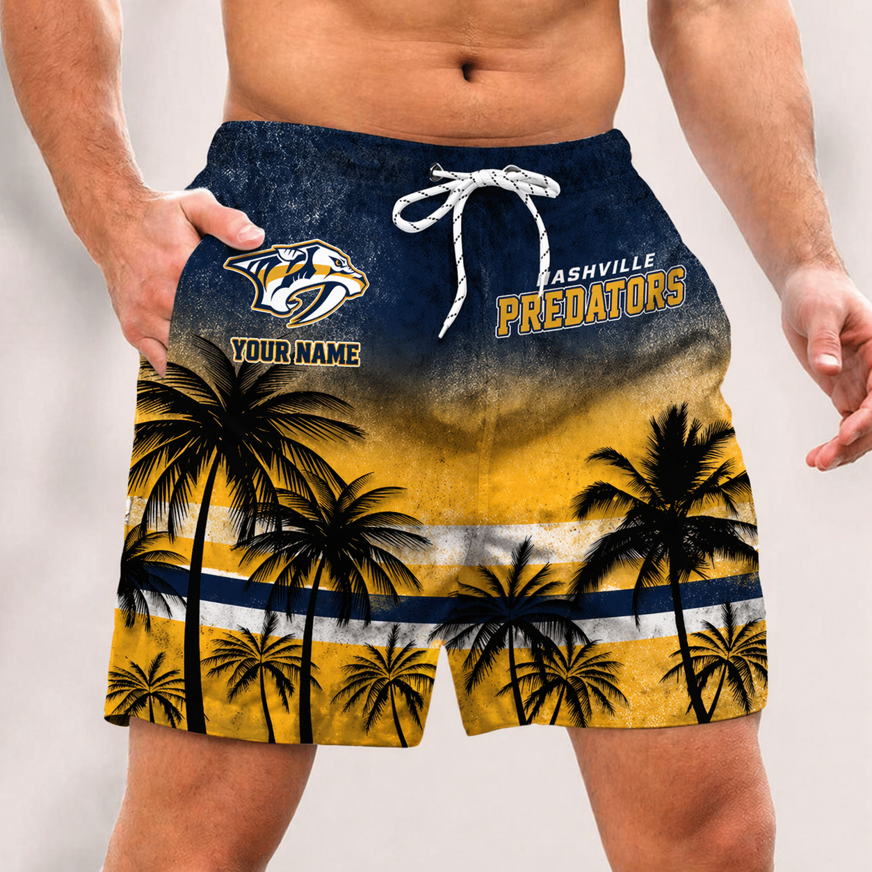 LIMITED EDITION - NEW PREMIUM NHL31 NV PREDATORS SHORT PANTS
