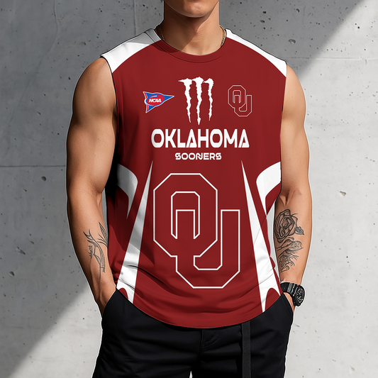 LIMITED DROP - NEW CUSTOMIZED | NCAA FBS31 OUS OU SOONERS MEN'S GYM SHIRT