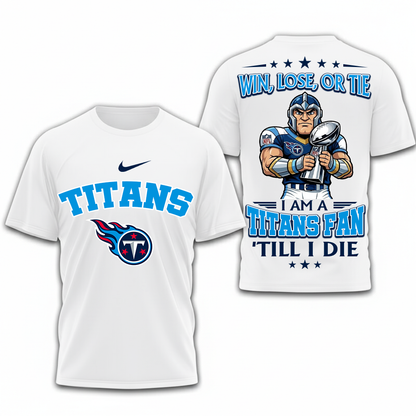 LIMITED EDITION - NEW CUSTOMIZED NFL31 TST TENNESSEE TITANS UNISEX T-SHIRT, POLO, HOODIE & JACKETS