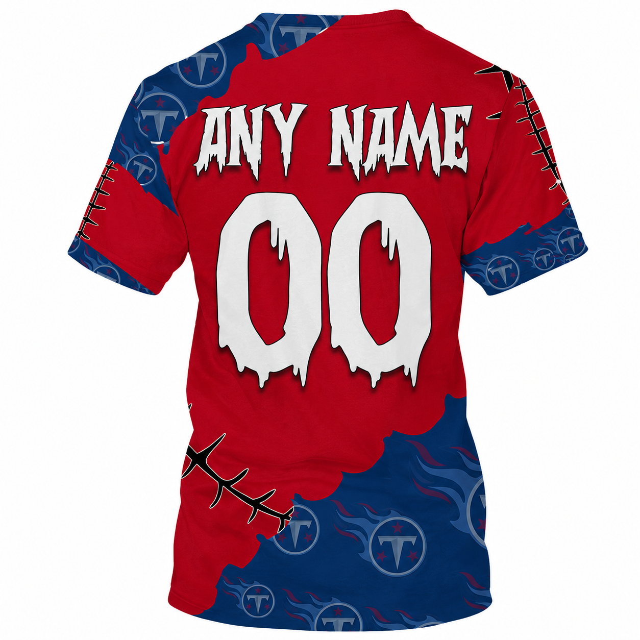 LIMITED EDITION - NEW CUSTOMIZED NFL31 TST TENNESSEE TITANS HALLOWEEN SKULL APPAREL FOR FANS