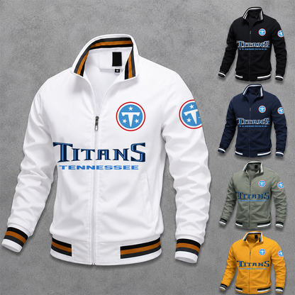 [SPECIAL OFFER] NEW CUSTOMIZED NFL31 TST TENNESSEE TITANS MEN'S CASUAL JACKET