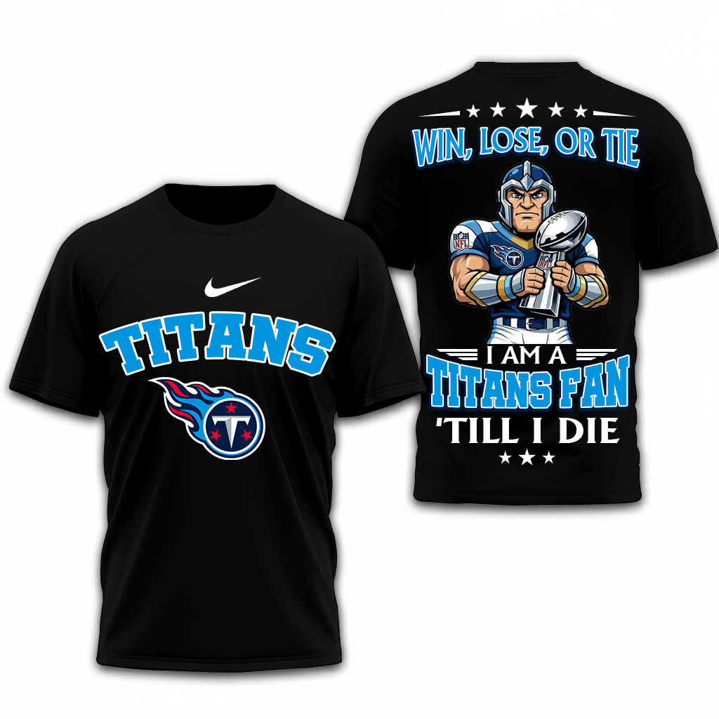 LIMITED EDITION - NEW CUSTOMIZED NFL31 TST TENNESSEE TITANS UNISEX T-SHIRT, POLO, HOODIE & JACKETS