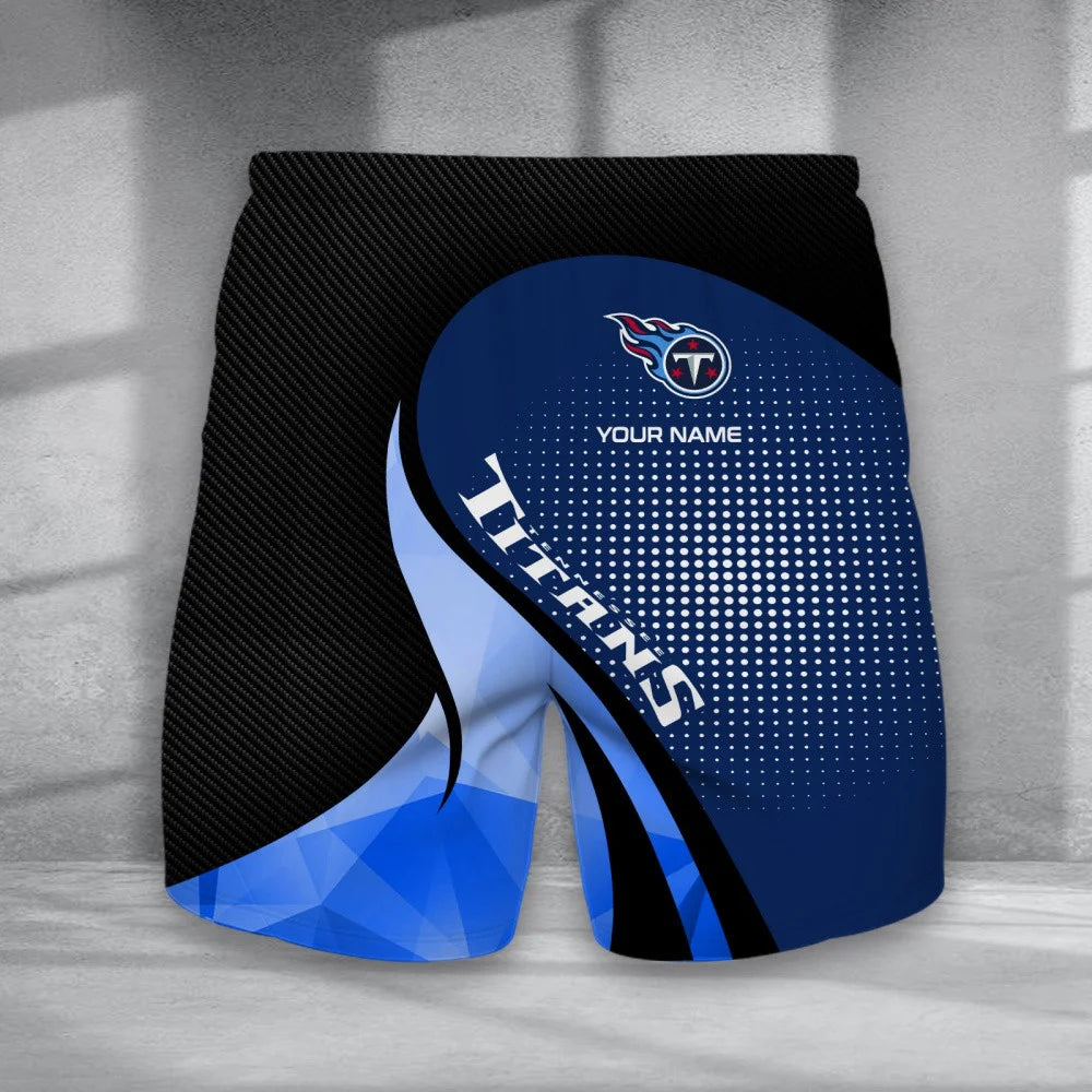 LIMITED EDITION - NEW CUSTOMIZED NFL31 TST TENNESSEE TITANS POLO, T-SHIRT & SHORT PANTS SET