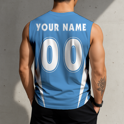 LIMITED EDITION - NEW CUSTOMIZED NFL31 TST TENNESSEE TITANS MEN'S GYM SHIRT