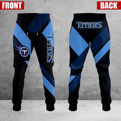 LIMITED EDITION - NEW CUSTOMIZED NFL31 TST TENNESSEE TITANS SWEATPANTS