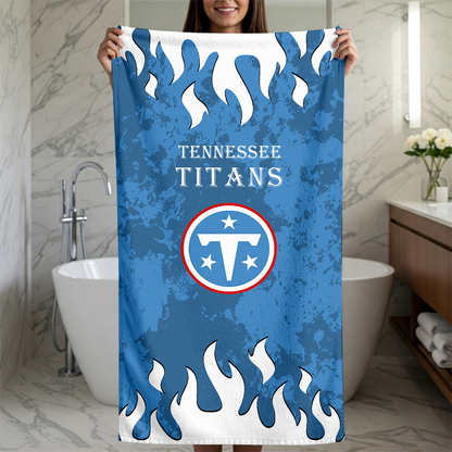 LIMITED EDITION - NEW CUSTOMIZED NFL31 TST TENNESSEE TITANS BEACH TOWEL FOR FAN