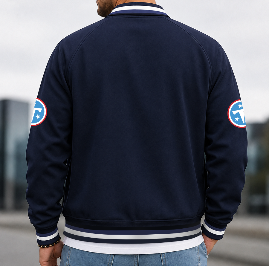 [SPECIAL OFFER] NEW CUSTOMIZED NFL31 TST TENNESSEE TITANS MEN'S CASUAL JACKET