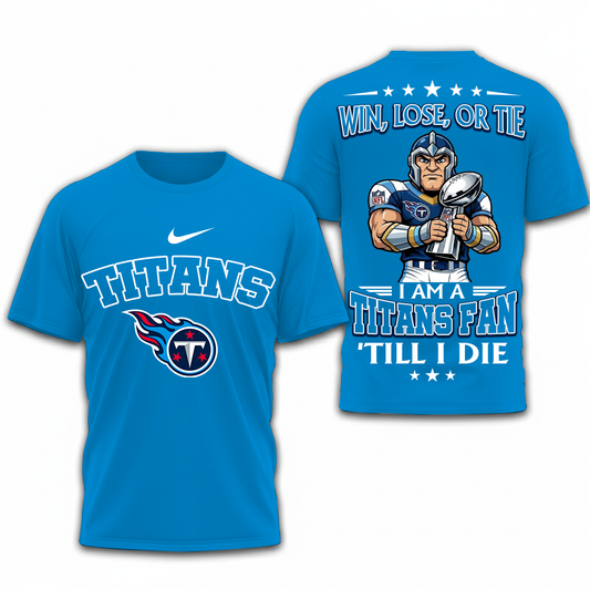 LIMITED EDITION - NEW CUSTOMIZED NFL31 TST TENNESSEE TITANS UNISEX T-SHIRT, POLO, HOODIE & JACKETS