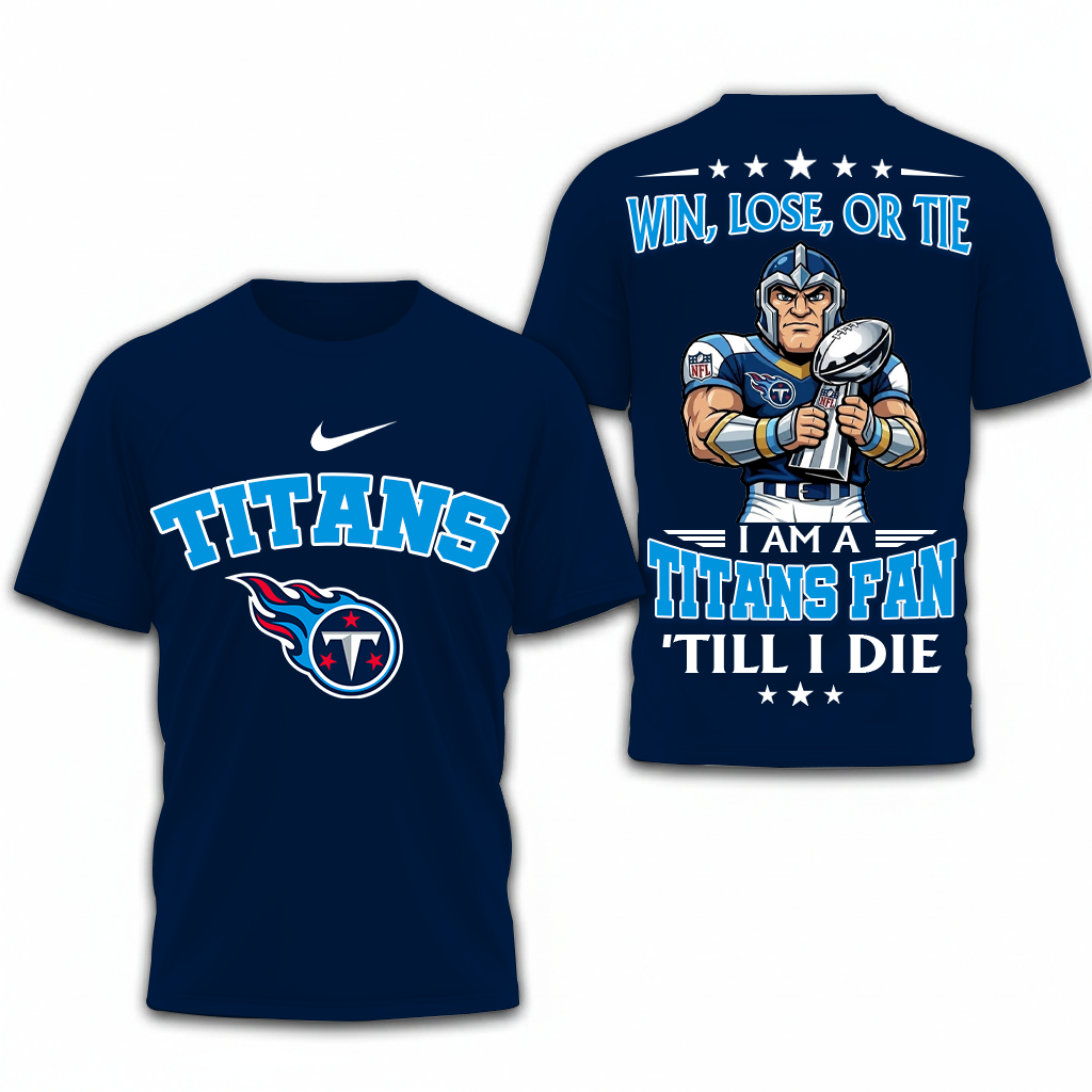 LIMITED EDITION - NEW CUSTOMIZED NFL31 TST TENNESSEE TITANS UNISEX T-SHIRT, POLO, HOODIE & JACKETS