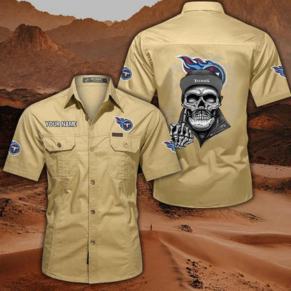 [SPECIAL OFFER] NEW CUSTOMIZED NFL31 TST TENNESSEE TITANS MUTICOLOR MEN'S CARGO SHIRT