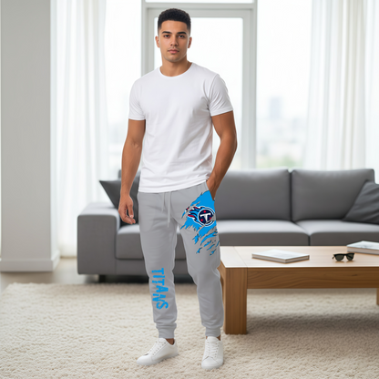 LIMITED EDITION - NEW PERSONALIZED NFL31 TST TENNESSEE TITANS JOGGERS