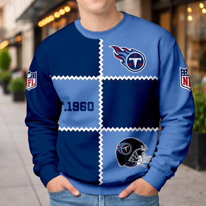 LIMITED EDITION - NEW CUSTOMIZED NFL31 TST TENNESSEE TITANS UNISEX T-SHIRT, POLO, HOODIE & JACKETS