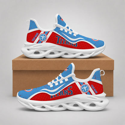 SPECIAL EDITION - NEW CUSTOMIZED NFL31 TST TENNESSEE TITANS MAX SOUL SHOES
