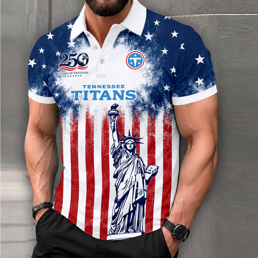 LIMITED EDITION - NEW CUSTOMIZED NFL31 TST TENNESSEE TITANS POLO SHIRT, ZIP POLO SHIRT & T-SHIRTS