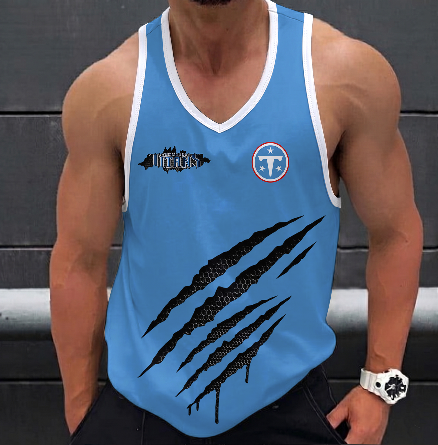 SPECIAL EDITION - NEW CUSTOMIZED NFL31 TST TENNESSEE TITANS UNISEX TANK TOP