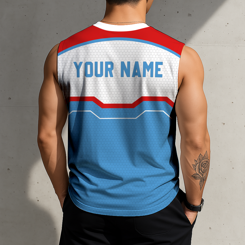 LIMITED EDITION - NEW CUSTOMIZED NFL31 TST TENNESSEE TITANS MEN'S GYM SHIRT
