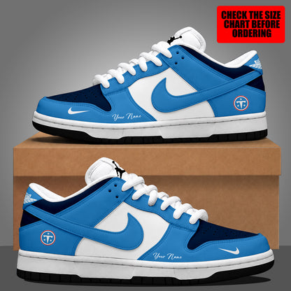 [SPECIAL OFFER] NEW CUSTOMIZED NFL31 TST TENNESSEE TITANS DUNK LOW SHOES