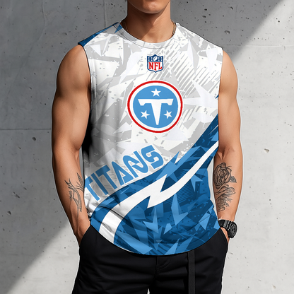 LIMITED EDITION - NEW CUSTOMIZED NFL31 TST TENNESSEE TITANS MEN'S GYM SHIRT