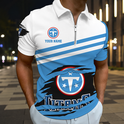 LIMITED EDITION - NEW CUSTOMIZED NFL31 TST TENNESSEE TITANS T-SHIRT, POLO SHIRT, ZIP POLO SHIRT, SWEATSHIRT, HOODIE & ZIP HOODIE