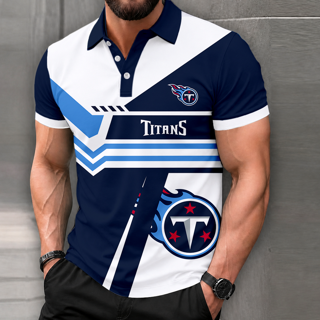 LIMITED EDITION - NEW CUSTOMIZED NFL31 TST TENNESSEE TITANS POLO SHIRT, ZIP POLO SHIRT & T-SHIRTS