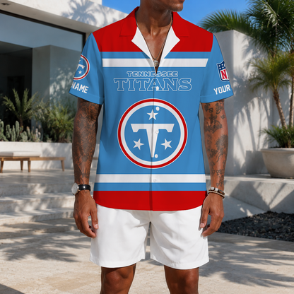 EXCLUSIVE EDITION - NEW CUSTOMIZED NFL31 TST TENNESSEE TITANS UNISEX HAWAIIAN SHIRT