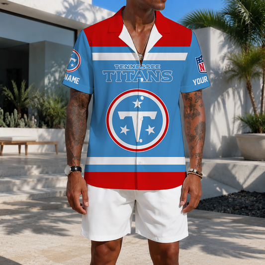 EXCLUSIVE EDITION - NEW CUSTOMIZED NFL31 TST TENNESSEE TITANS UNISEX HAWAIIAN SHIRT