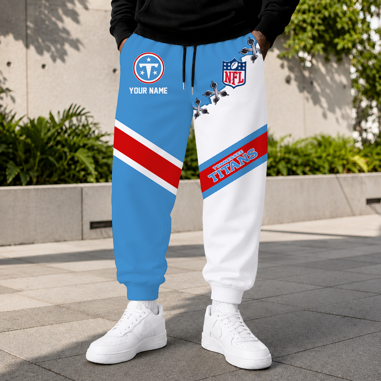 EXCLUSIVE EDITION - NEW CUSTOMIZED NFL31 TST TENNESSEE TITANS SWEATPANTS