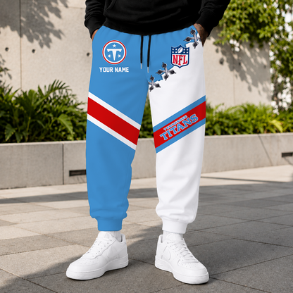 EXCLUSIVE EDITION - NEW CUSTOMIZED NFL31 TST TENNESSEE TITANS SWEATPANTS
