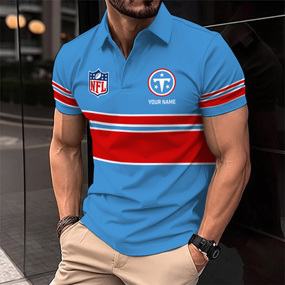 [SPECIAL OFFER] NEW CUSTOMIZED NFL31 TST TENNESSEE TITANS POLO SHIRT