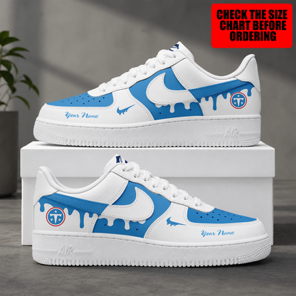 [SPECIAL OFFER] NEW CUSTOMIZED NFL31 TST TENNESSEE TITANS AF1 SHOES