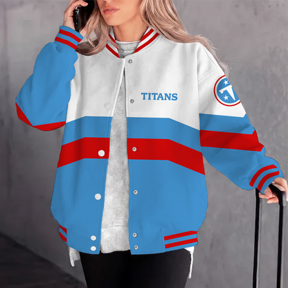[SPECIAL OFFER] NEW CUSTOMIZED NFL31 TST TENNESSEE TITANS SATIN VARSITY & BASEBALL JACKET