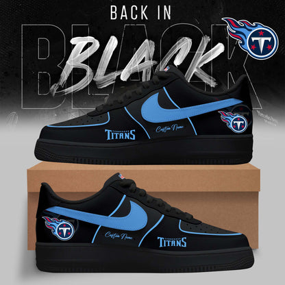 LIMITED EDITION - NEW CUSTOMIZED NFL31 TST TENNESSEE TITANS AF1 SNEAKERS