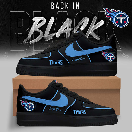 LIMITED EDITION - NEW CUSTOMIZED NFL31 TST TENNESSEE TITANS AF1 SNEAKERS