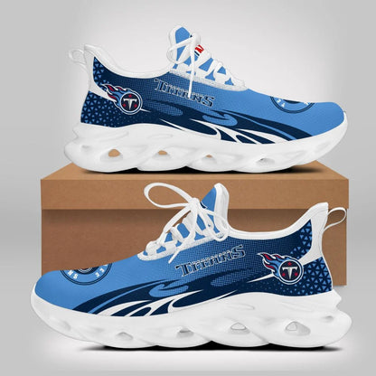 LIMITED EDITION - NEW CUSTOMIZED NFL31 TST TENNESSEE TITANS UNISEX MAX SOUL SHOES