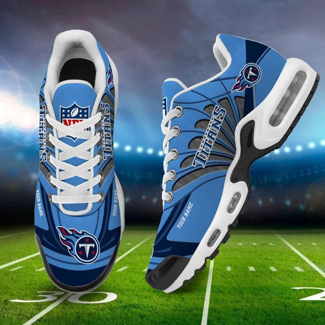 LIMITED EDITION - NEW CUSTOMIZED NFL31 TST TENNESSEE TITANS AIR MAX PLUS SNEAKERS