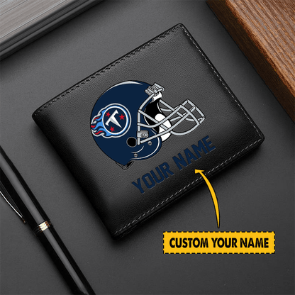 LIMITED EDITION - NEW CUSTOMIZED NFL31 TN TITANS LEATHER WALLET