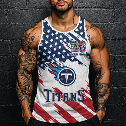 LIMITED EDITION - NEW CUSTOMIZED NFL31 TST TENNESSEE TITANS UNISEX TANK TOP