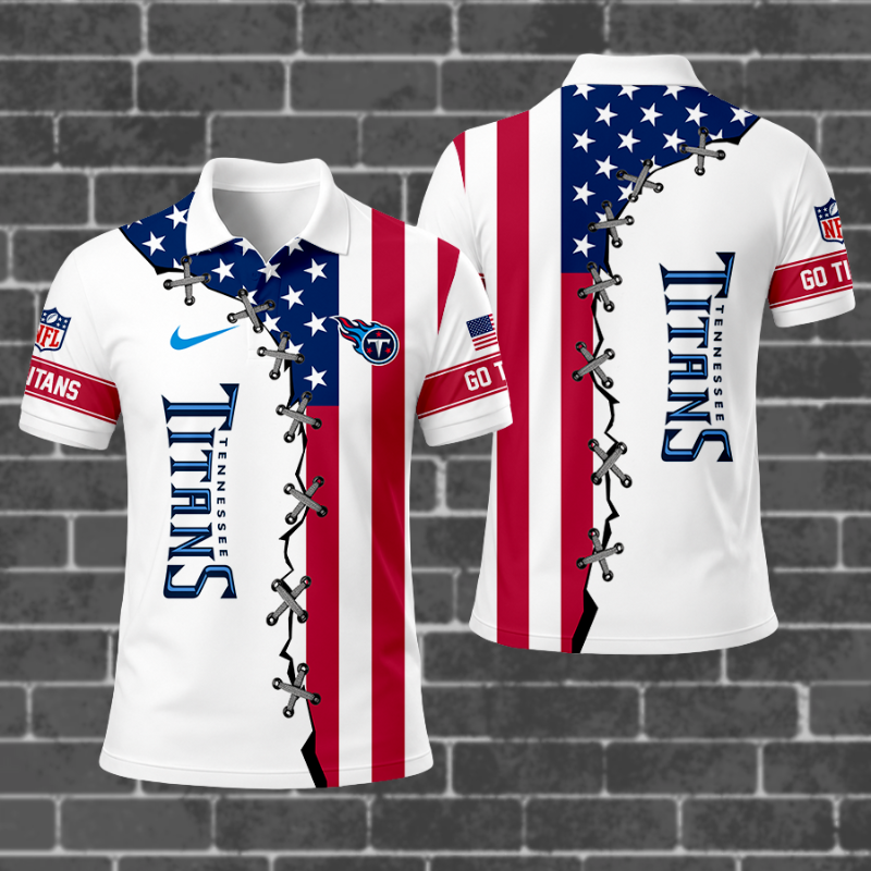 [SPECIAL OFFER] NEW CUSTOMIZED NFL31 TST TENNESSEE TITANS POLO SHIRT