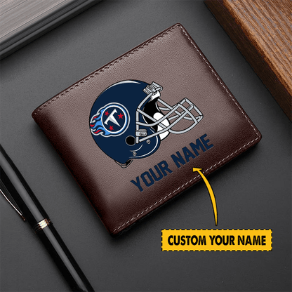 LIMITED EDITION - NEW CUSTOMIZED NFL31 TN TITANS LEATHER WALLET