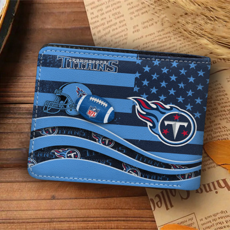 [SPECIAL OFFER] NEW CUSTOMIZED NFL31 TST TENNESSEE TITANS LEATHER WALLET