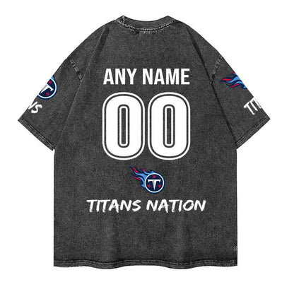 [SPECIAL OFFER] NEW CUSTOMIZED NFL31 TST TENNESSEE TITANS MULTICOLOR WASHED TEE