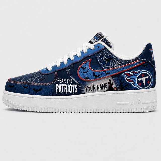 [SPECIAL OFFER] NEW CUSTOMIZED NFL31 TST TENNESSEE TITANS HALLOWEEN AF1 SHOES